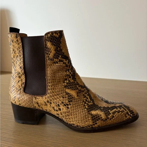 SAINT LAURENT python chelsea boot - Picture 3 of 7